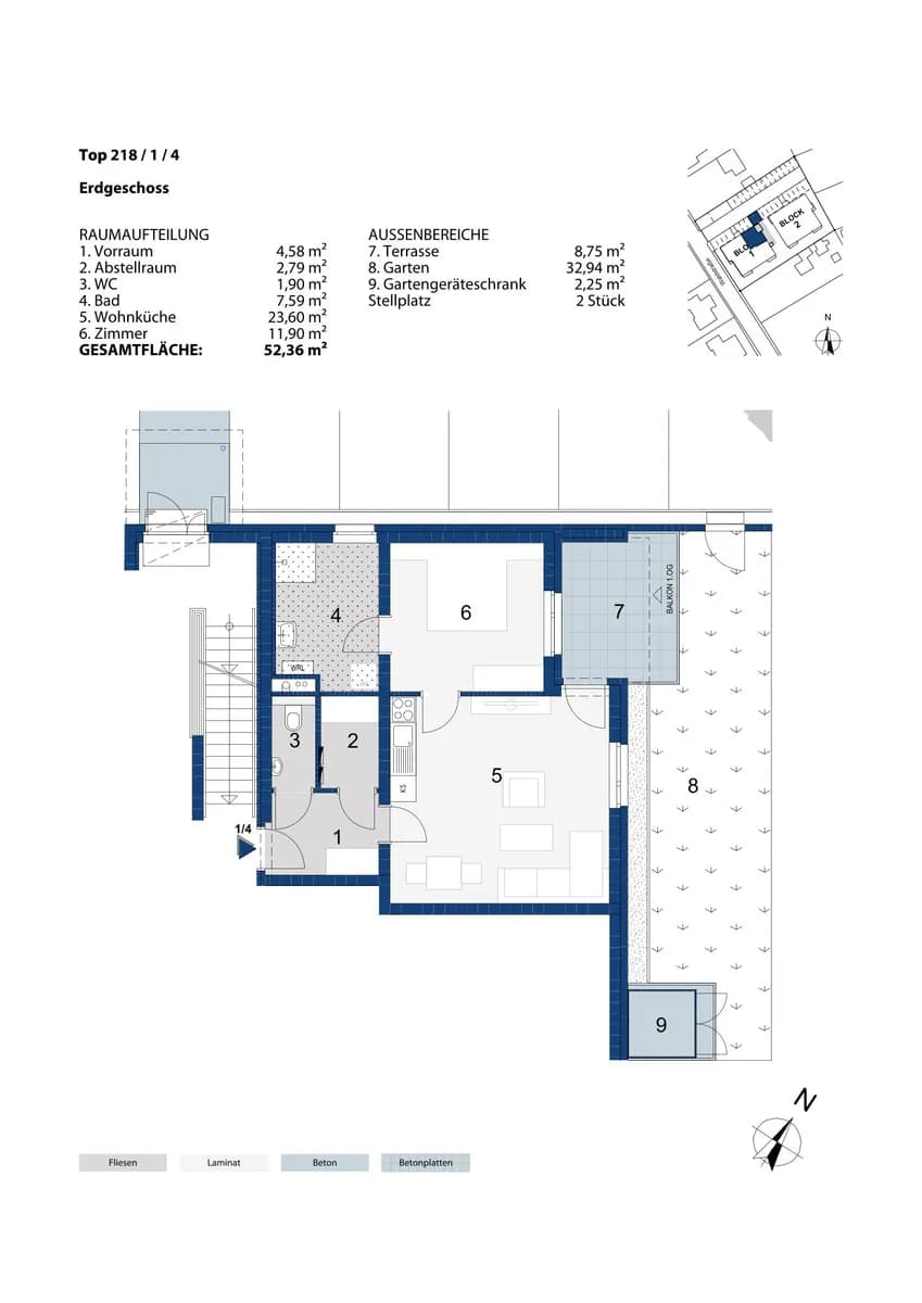 2-Zimmer-Wohnung mieten in Neunkirchen – 52,36 m², € 667