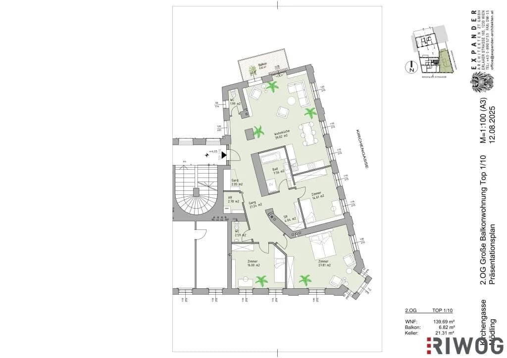4-Zimmer-Wohnung kaufen in Mödling – 139,69 m², € 1.150.000 – Bild 25 von 26