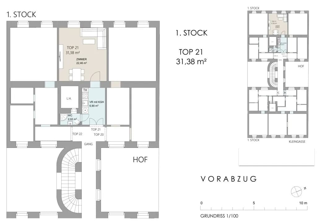 1-Zimmer-Wohnung kaufen in Wien – 31,38 m², € 205.000 – Bild 6 von 6