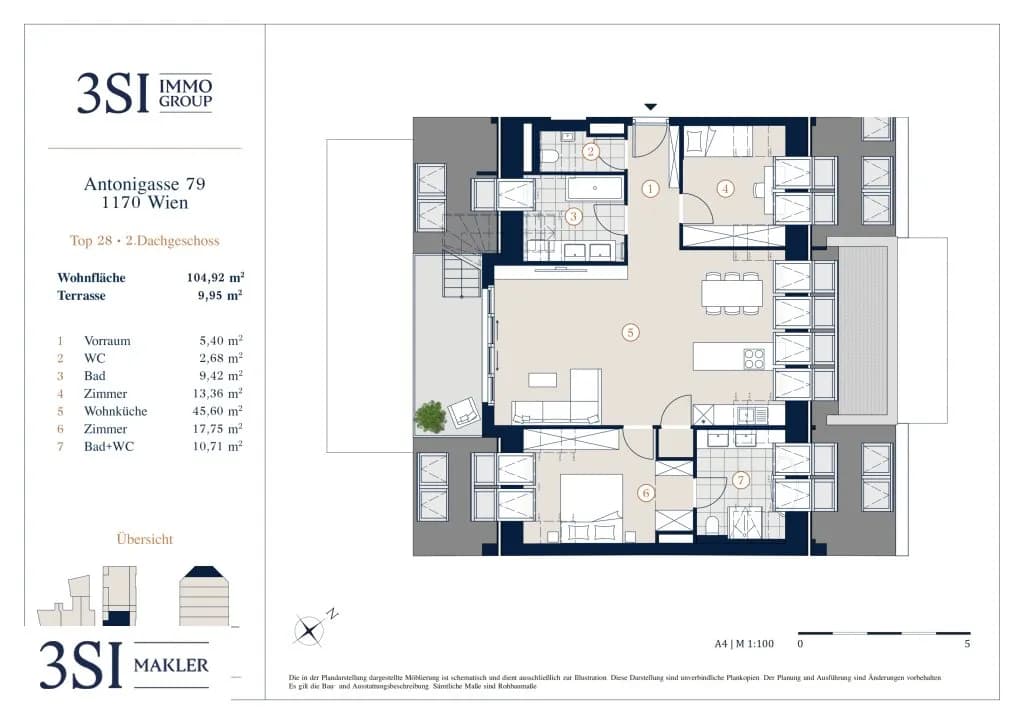 3-Zimmer-Wohnung kaufen in Wien – 104,92 m², € 1.192.000 – Bild 6 von 7