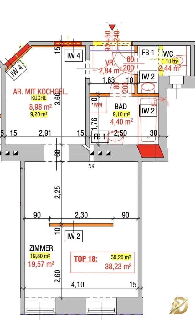 1-Zimmer-Wohnung kaufen in Wien – 38,23 m², € 209.000 – Bild 22 von 22