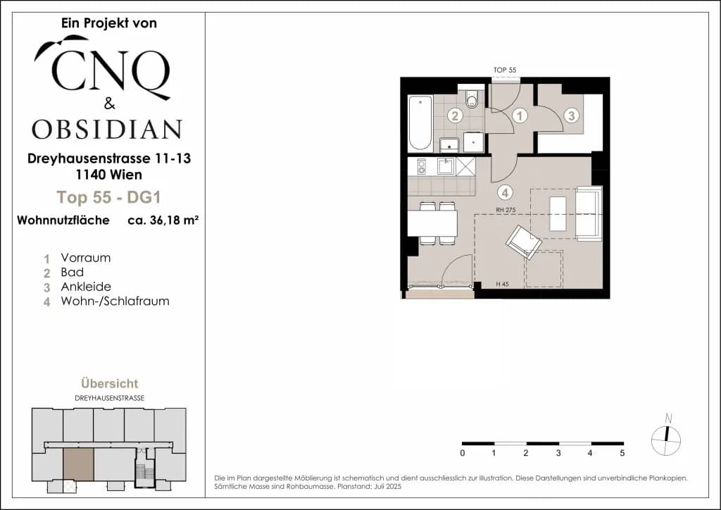 1-Zimmer-Wohnung kaufen in Wien – 36,18 m², € 189.000 – Bild 21 von 21