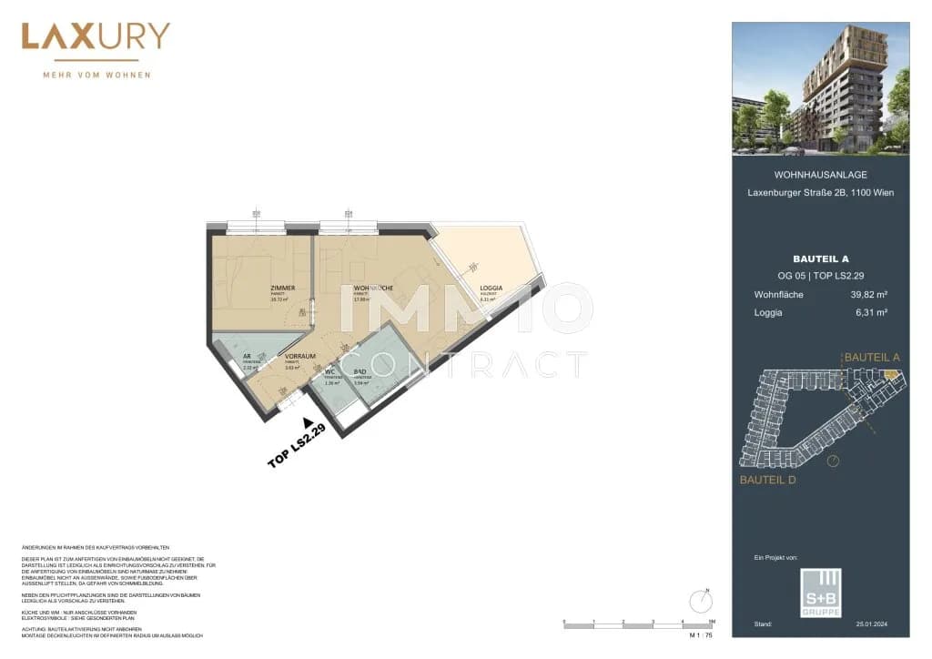 2-Zimmer-Wohnung kaufen in Wien – 39,82 m², € 350.000 – Bild 15 von 15