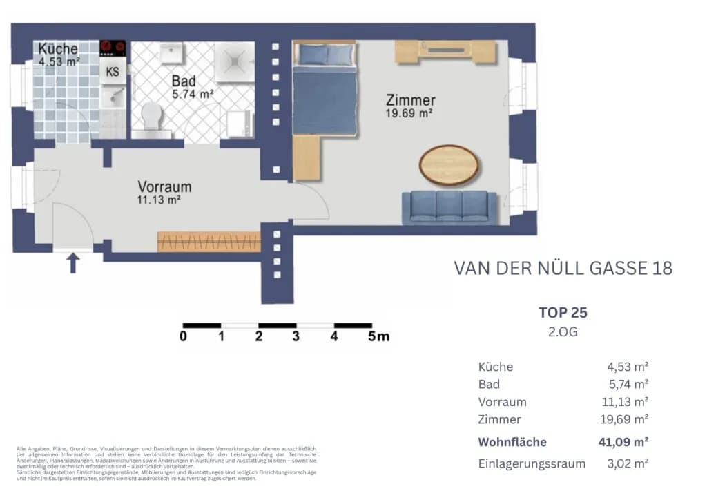 1-Zimmer-Wohnung kaufen in Wien – 41,09 m², € 224.900 – Bild 20 von 20