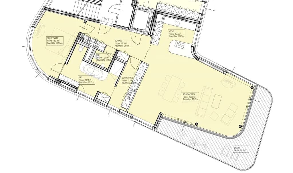 2-Zimmer-Wohnung mieten in Wien – 114,22 m², € 2.995 – Bild 26 von 26