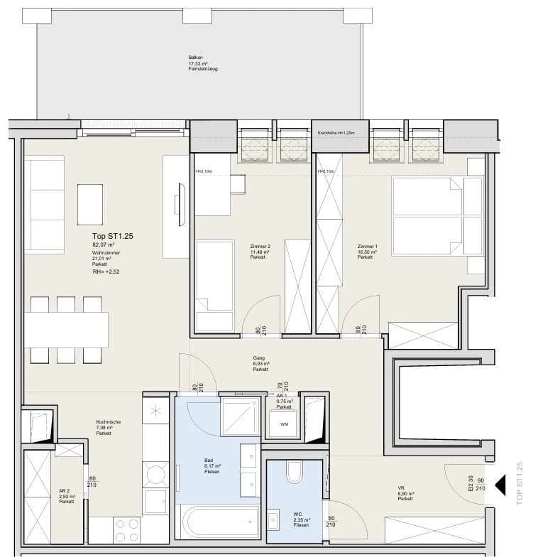 3-Zimmer-Wohnung kaufen in Wien – 82,7 m², € 999.000 – Bild 21 von 21