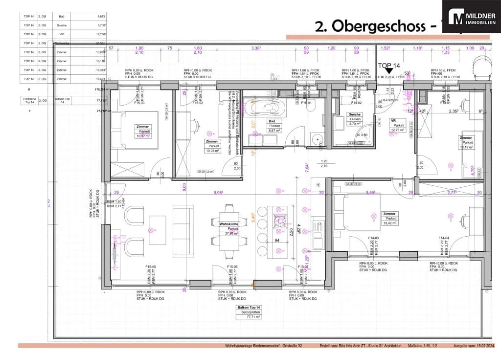 5-Zimmer-Wohnung kaufen in Mödling – 110,25 m², € 849.000 – Bild 5 von 5