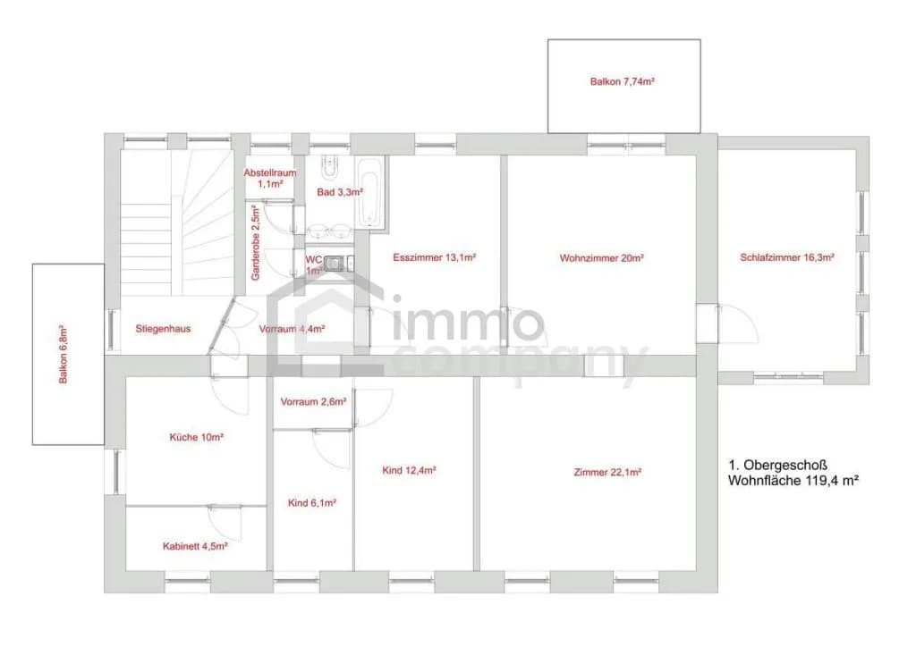 5-Zimmer-Wohnung kaufen in Wels – 120 m², € 319.000 – Bild 14 von 15