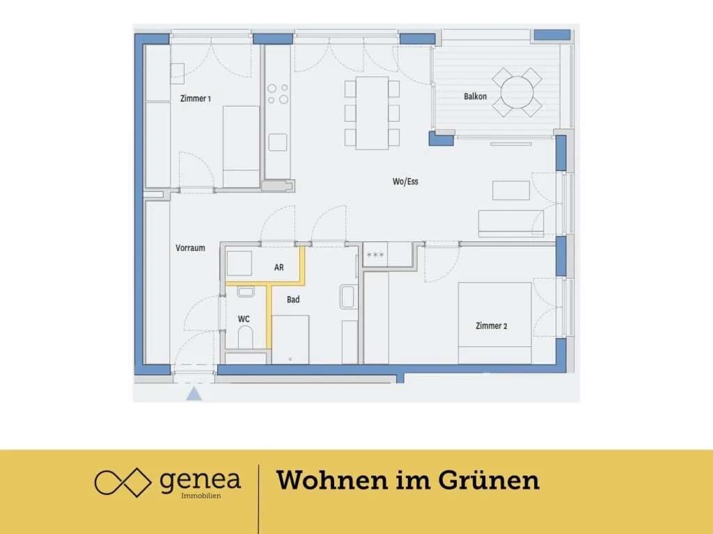 3-Zimmer-Wohnung kaufen in Graz – 69,36 m², € 349.000 – Bild 2 von 19