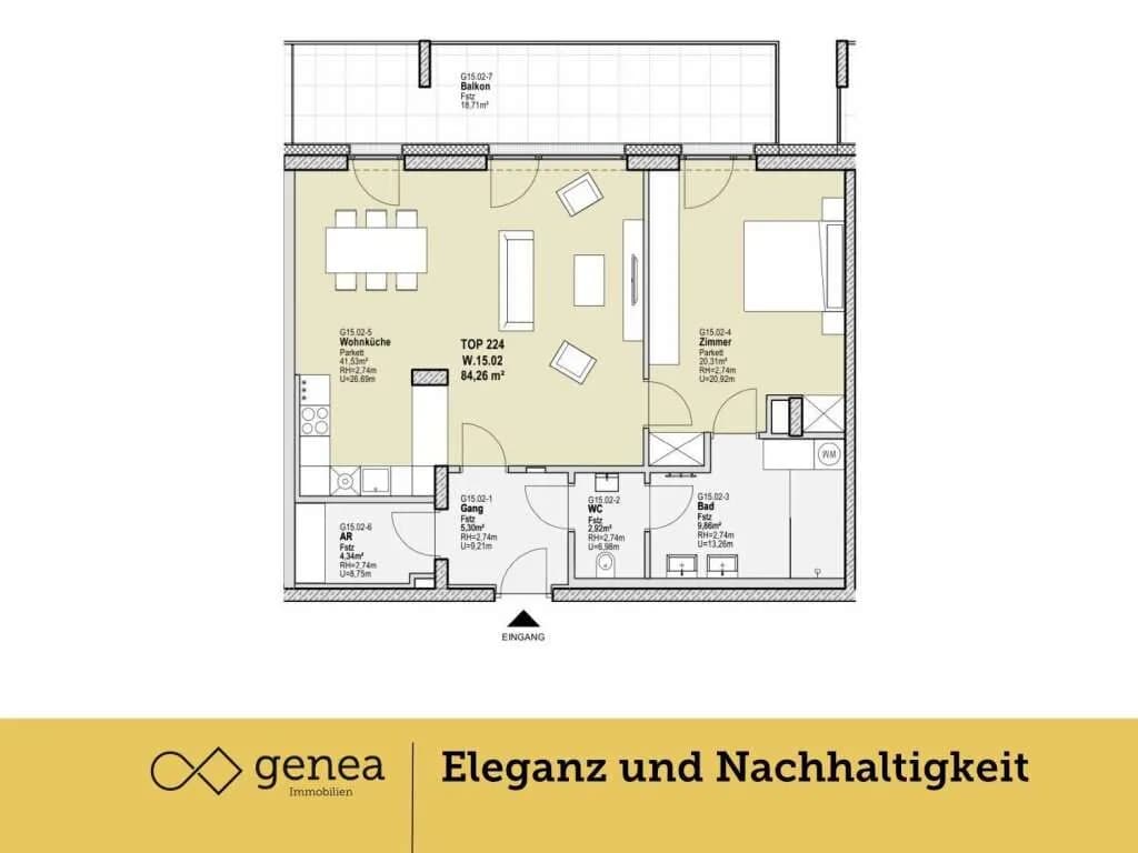 2-Zimmer-Wohnung kaufen in Graz – 84,26 m², € 514.574 – Bild 2 von 13