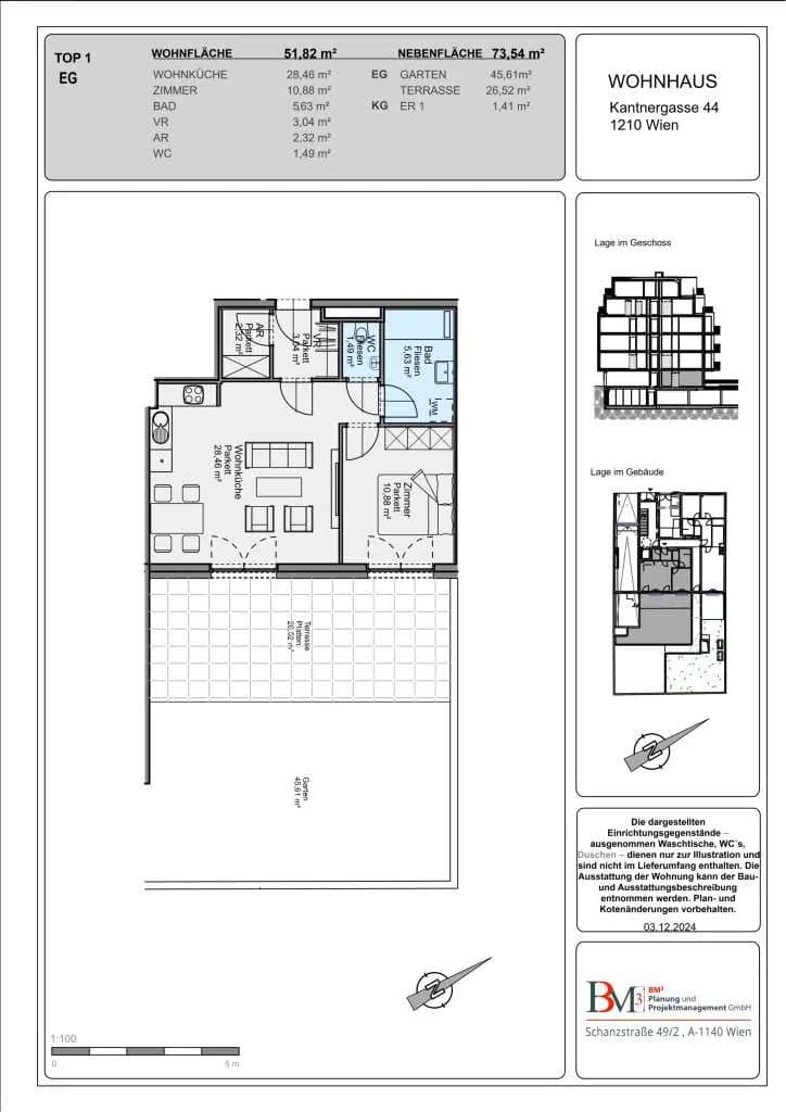 2-Zimmer-Gewerbeimmobilie kaufen in Wien – 51,82 m², € 315.000 – Bild 25 von 25