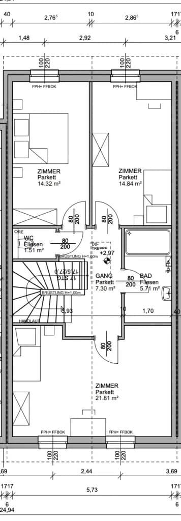 5-Zimmer-Haus kaufen in Baden – 118,38 m², € 499.000 – Bild 15 von 15