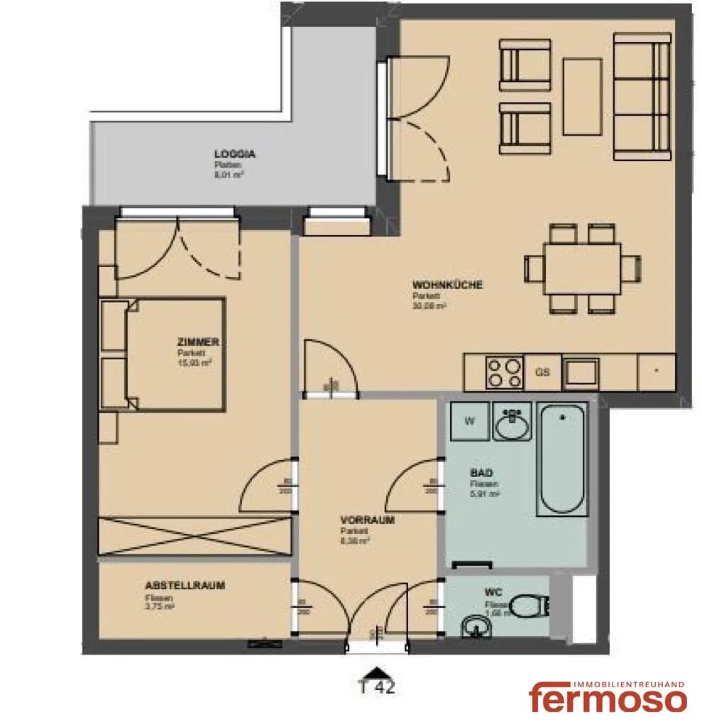 2-Zimmer-Wohnung mieten in Wien – 74 m², € 1.449 – Bild 22 von 22