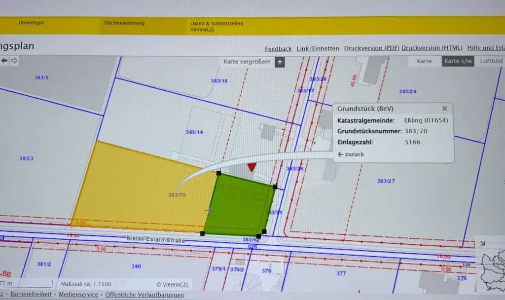 Grundstück kaufen in Wien – 9 404 m², € 1.650.000 – Bild 4 von 4