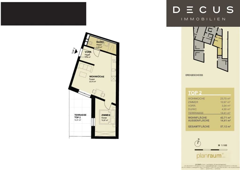 2-Zimmer-Wohnung kaufen in Wien – 42,71 m², € 288.730 – Bild 14 von 14