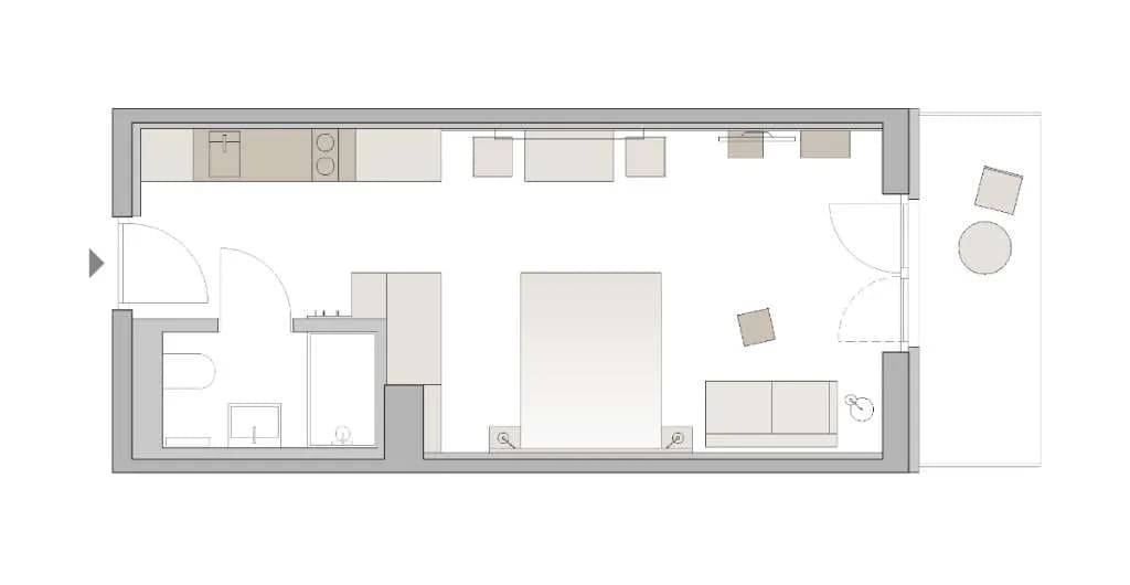 1-Zimmer-Wohnung mieten in Wien – 29 m², € 1.080 – Bild 2 von 7