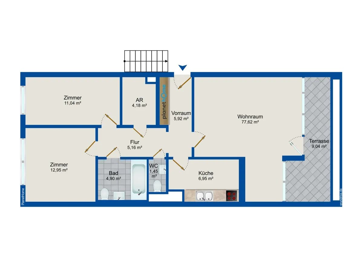 3-Zimmer-Wohnung mieten in Sankt Pölten – 77,62 m², € 1.210 – Bild 11 von 11
