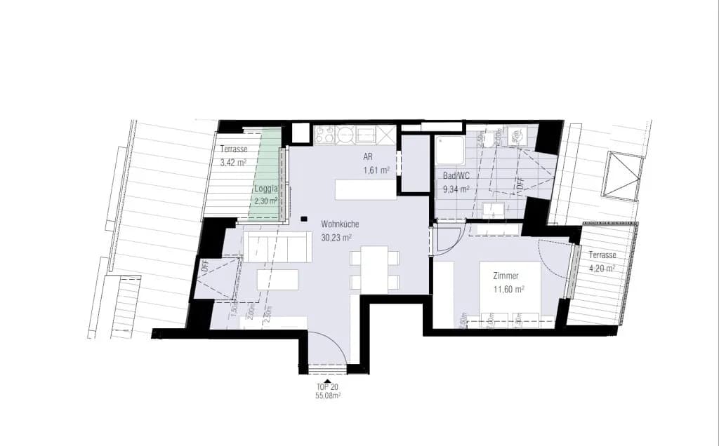 2-Zimmer-Wohnung mieten in Wien – 55,08 m², € 1.790 – Bild 26 von 26