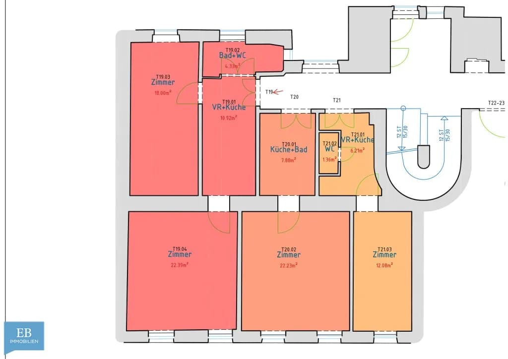 2-Zimmer-Wohnung kaufen in Wien – 55,64 m², € 218.000 – Bild 11 von 11