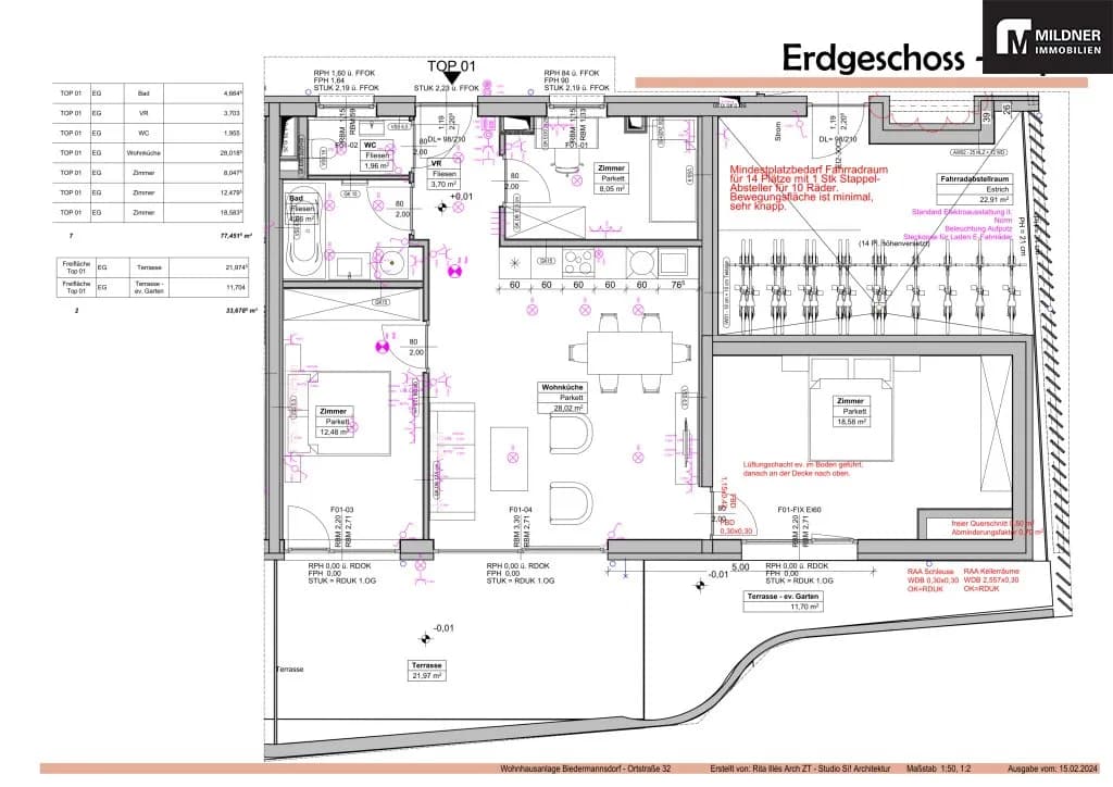 2-Zimmer-Wohnung kaufen in Mödling – 58,87 m², € 398.000 – Bild 5 von 5