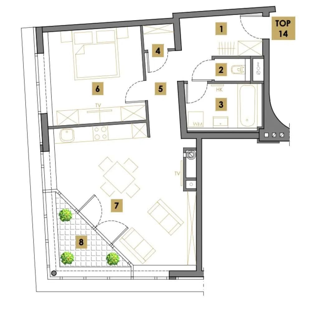 2-Zimmer-Wohnung kaufen in Wien – 58,37 m², € 409.900 – Bild 19 von 22