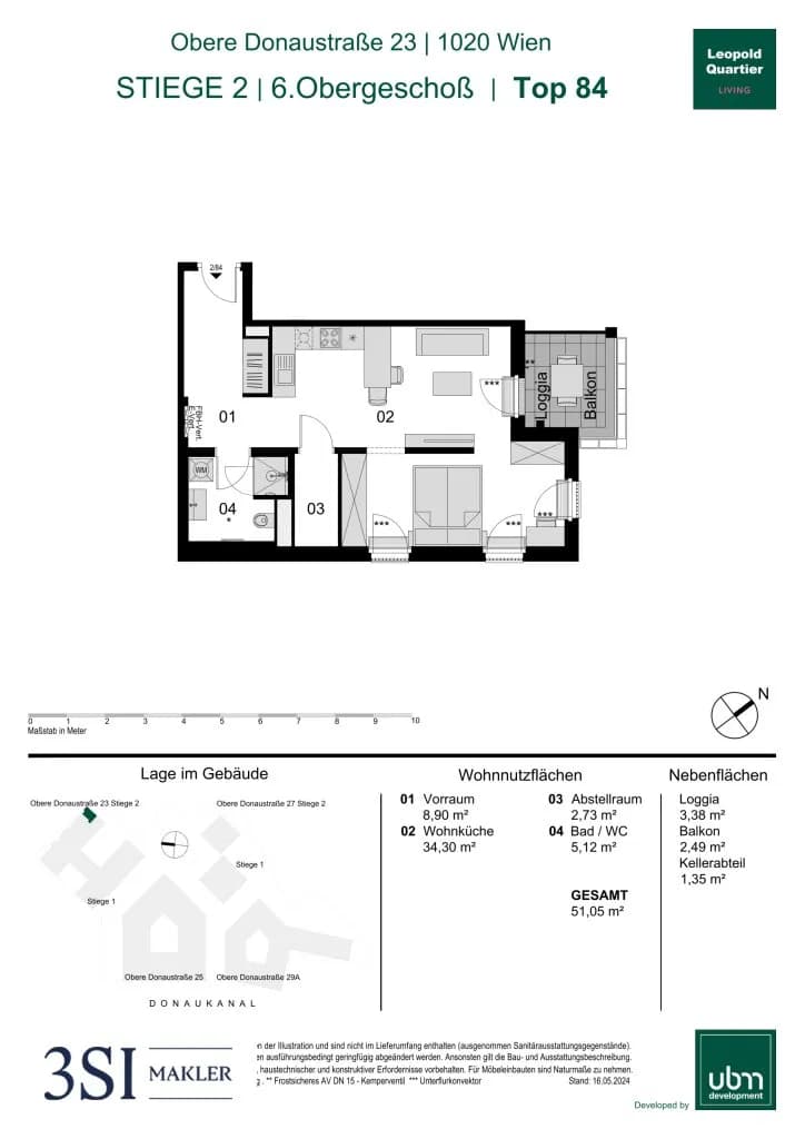 1-Zimmer-Wohnung kaufen in Wien – 51,05 m², € 555.000 – Bild 35 von 35