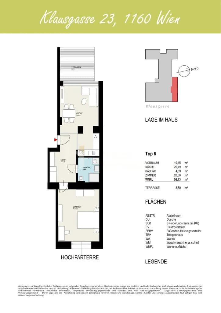 2-Zimmer-Wohnung kaufen in Wien – 56,13 m², € 326.025 – Bild 9 von 9