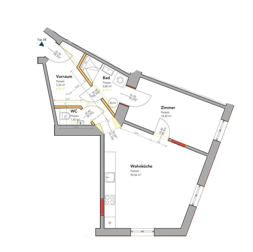 2-Zimmer-Wohnung kaufen in Wien – 50,56 m², € 254.000 – Bild 25 von 25
