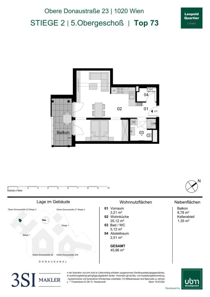 1-Zimmer-Wohnung kaufen in Wien – 45,96 m², € 464.000 – Bild 28 von 28