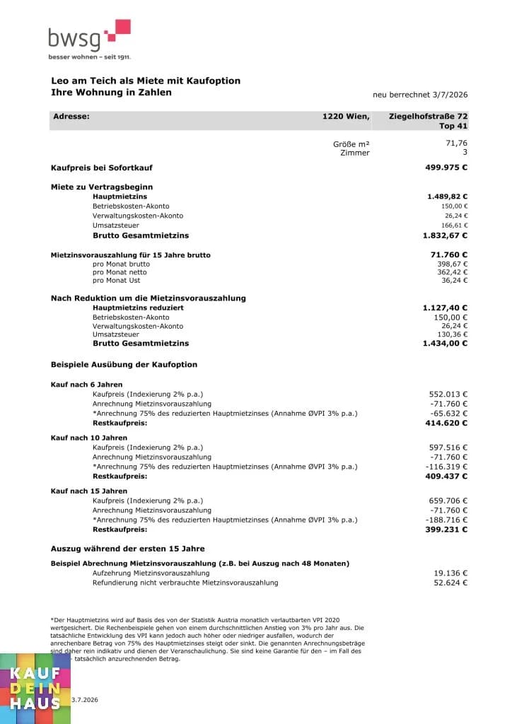 3-Zimmer-Wohnung mieten in Wien – 71,76 m², € 1.490 – Bild 13 von 13