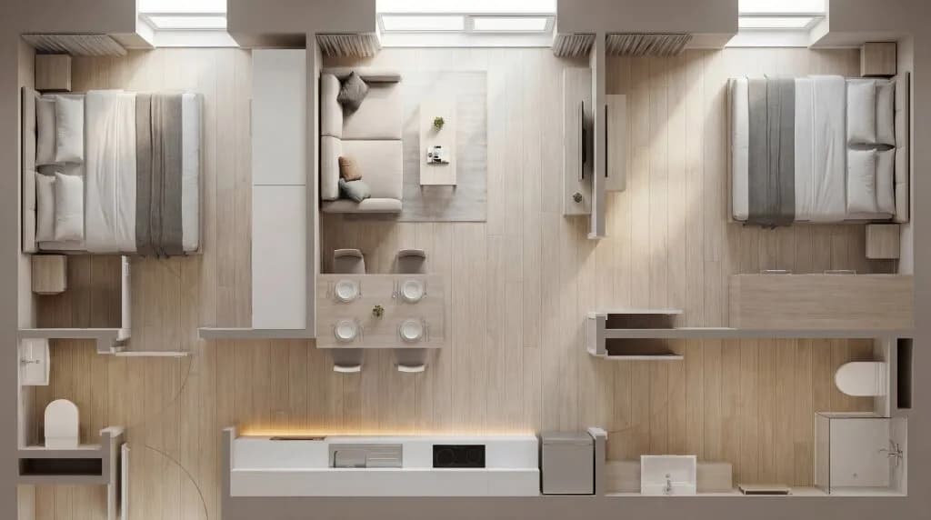 3-Zimmer-Wohnung kaufen in Graz – 51,63 m², € 335.050 – Bild 5 von 7
