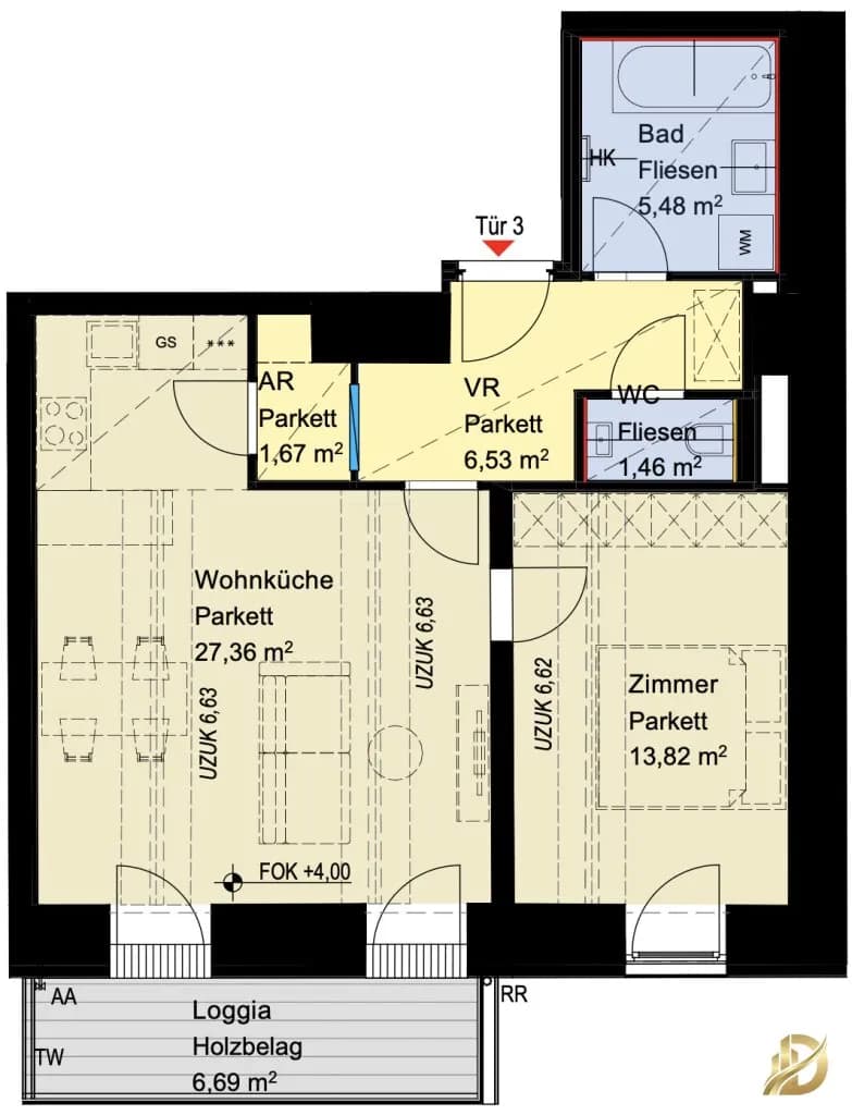 2-Zimmer-Wohnung kaufen in Wien – 56,32 m², € 449.000 – Bild 34 von 36
