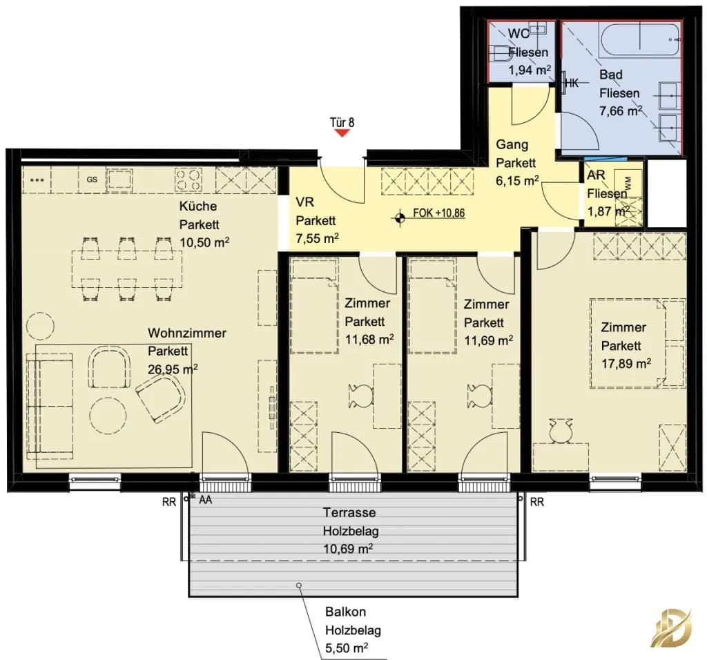 4-Zimmer-Wohnung kaufen in Wien – 103,88 m², € 879.000 – Bild 34 von 36
