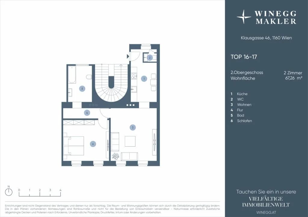 2-Zimmer-Wohnung kaufen in Wien – 67,26 m², € 299.000 – Bild 12 von 12