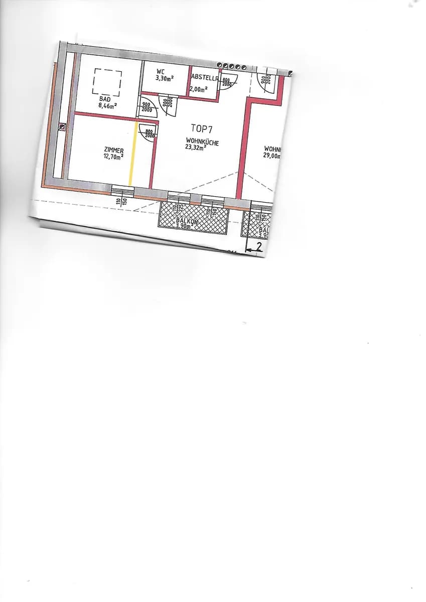 2-Zimmer-Wohnung mieten in Eferding – 50 m², € 490 – Bild 5 von 6