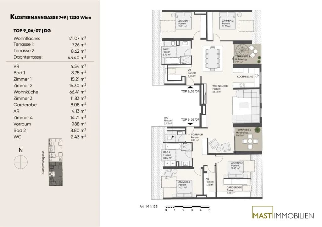 5-Zimmer-Wohnung kaufen in Wien – 171,07 m², € 1.125.000 – Bild 23 von 23