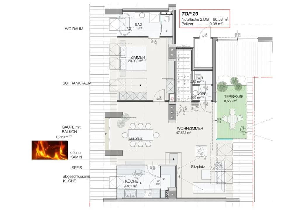4-Zimmer-Wohnung mieten in Wien – 149 m², € 3.350 – Bild 36 von 36