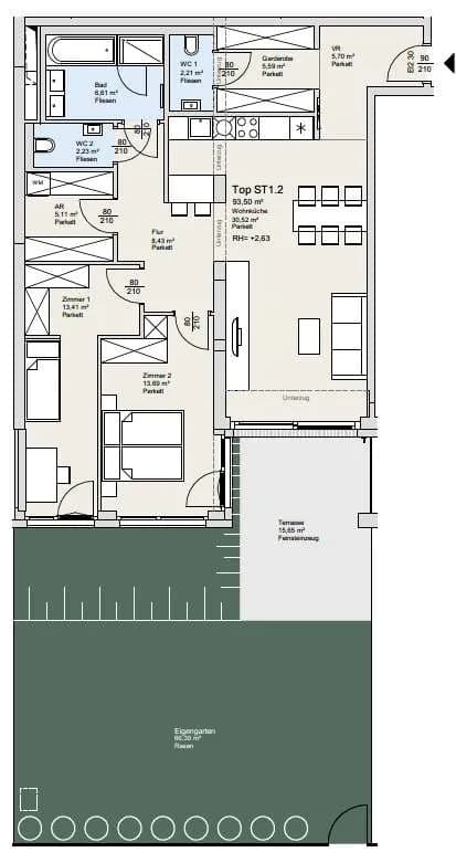 3-Zimmer-Wohnung kaufen in Wien – 93,44 m², € 825.000 – Bild 19 von 19