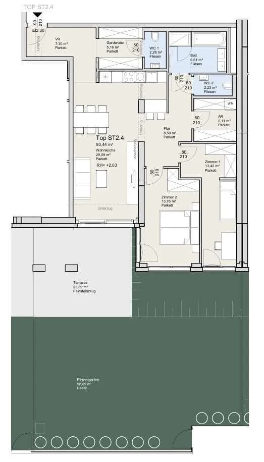 3-Zimmer-Wohnung kaufen in Wien – 93,44 m², € 875.000 – Bild 23 von 23