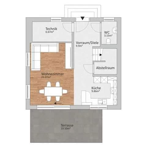 4-Zimmer-Haus kaufen in Korneuburg – 103 m², € 468.000 – Bild 4 von 5