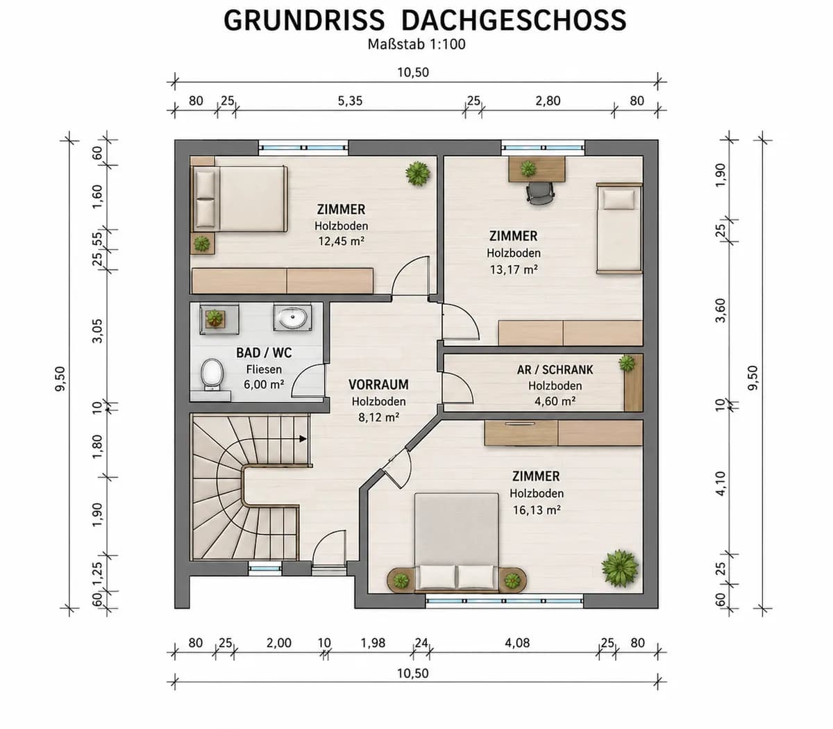 4-Zimmer-Haus kaufen in Gänserndorf – 127,85 m², € 549.000 – Bild 12 von 13