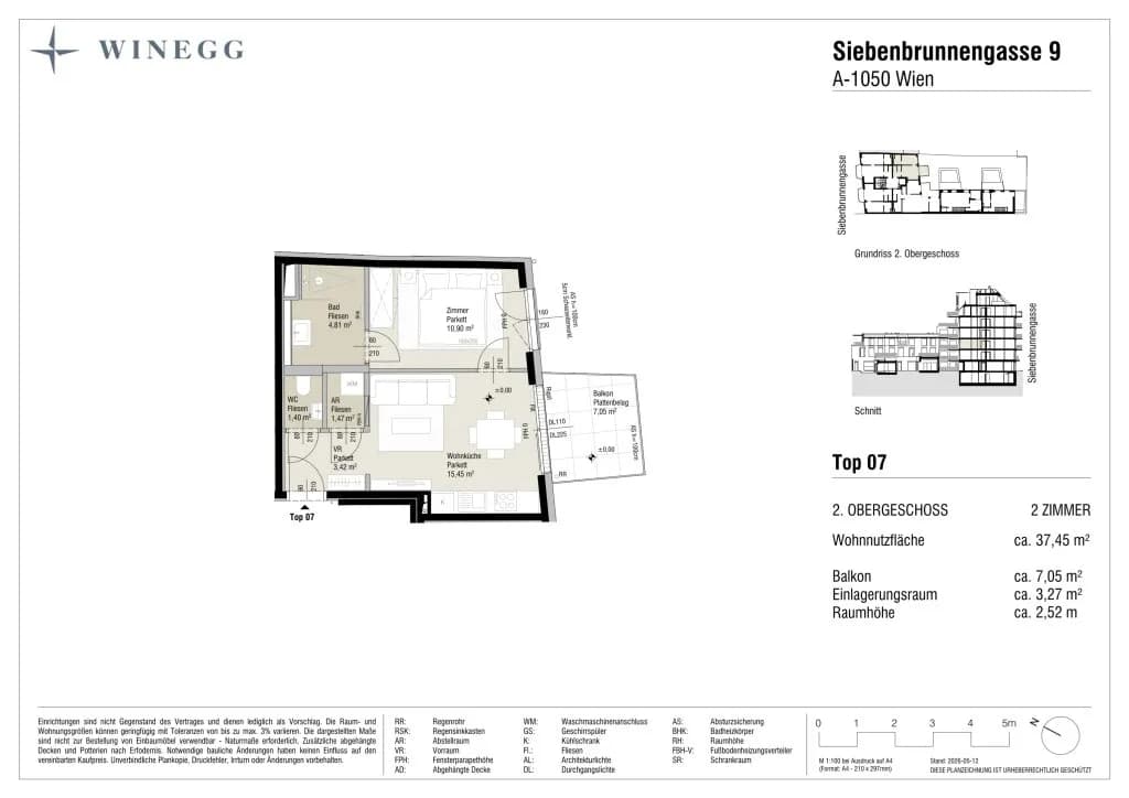 2-Zimmer-Wohnung kaufen in Wien – 37,45 m², € 425.400 – Bild 8 von 8