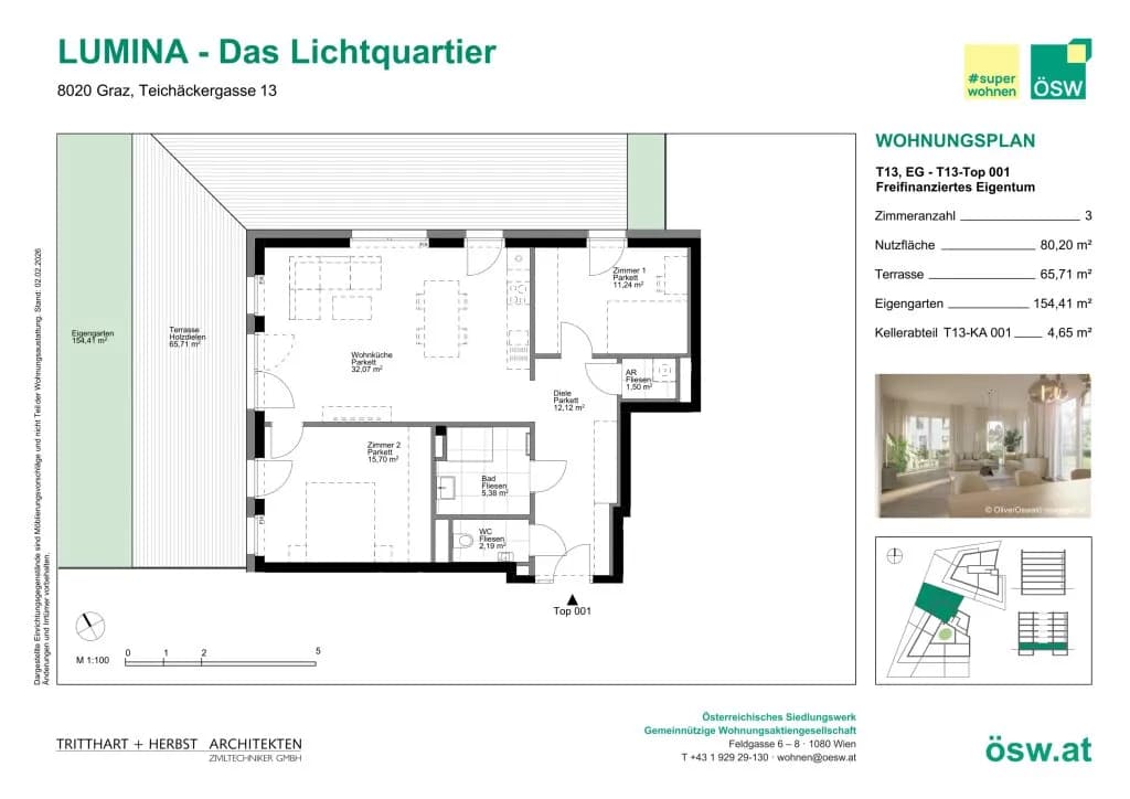 3-Zimmer-Wohnung kaufen in Graz – 80,2 m², € 375.000 – Bild 13 von 13