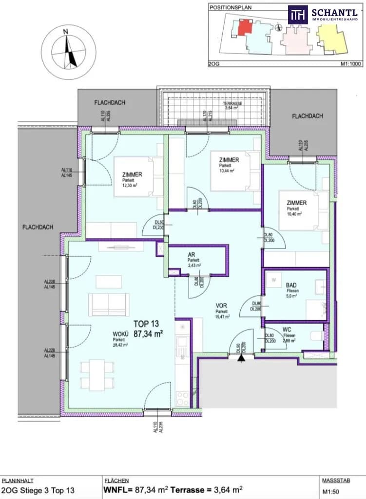 4-Zimmer-Wohnung kaufen in Gänserndorf – 87,34 m², € 449.000 – Bild 14 von 14