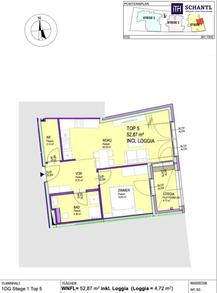 2-Zimmer-Wohnung kaufen in Gänserndorf – 45,59 m², € 219.990 – Bild 13 von 13