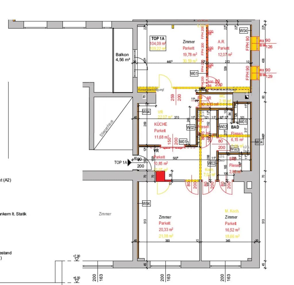4-Zimmer-Wohnung kaufen in Wien – 104,09 m², € 649.000 – Bild 12 von 12