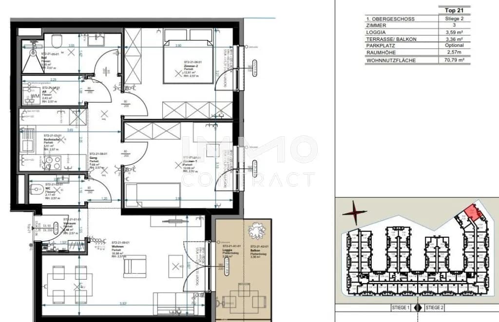 Immobilie kaufen in Wiener Neustadt – 67,2 m², € 259.295 – Bild 9 von 9