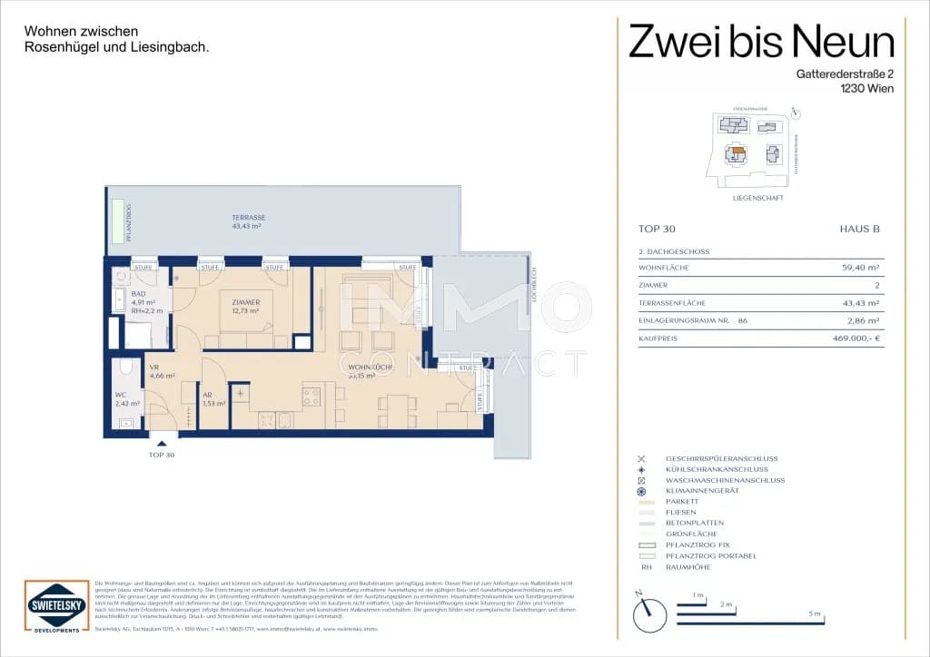 2-Zimmer-Wohnung kaufen in Wien – 59,4 m², € 469.000 – Bild 17 von 17
