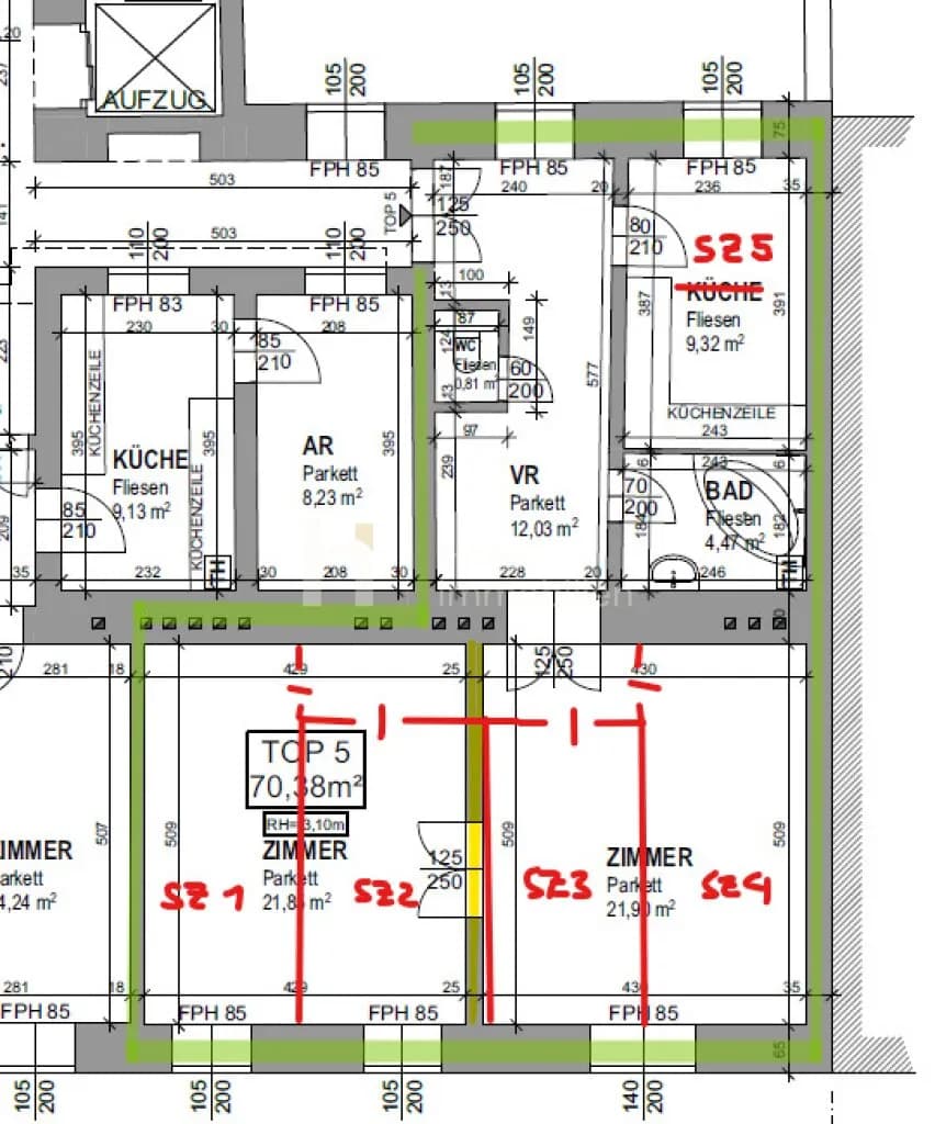 5-Zimmer-Wohnung kaufen in Wien – 70,4 m², € 352.000 – Bild 10 von 10