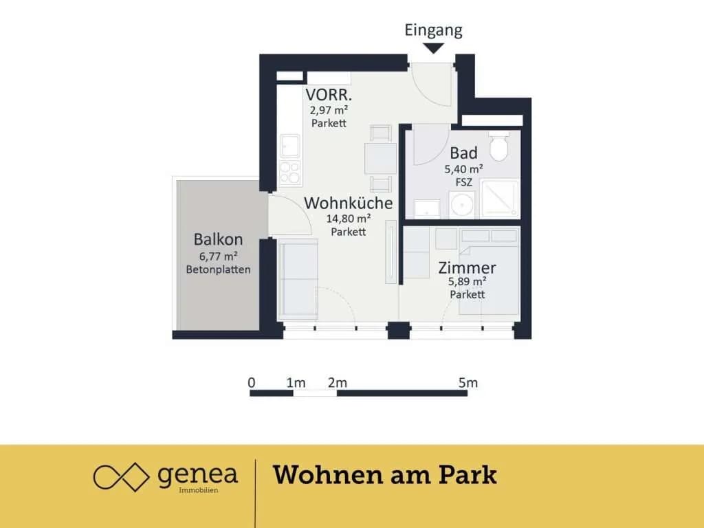 2-Zimmer-Wohnung kaufen in Graz – 29,63 m², € 192.000 – Bild 2 von 4